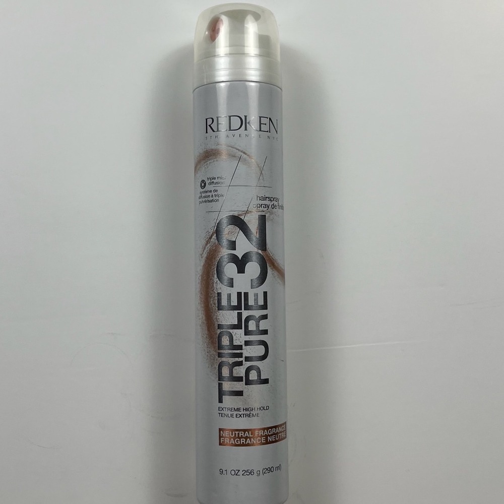 Redken Triple Pure 32 Extreme High Hold Hairspray Neutral Fragrance 9.1 oz New